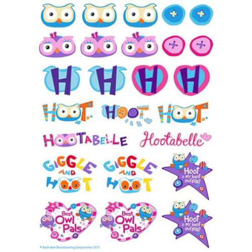 Hoot Edible Icing Character Icon Sheet - Click Image to Close